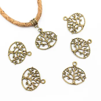 

20 pcs Pendants for necklace antique Bronze life of tree Pendants Jewelry Findings & Components D-3-32-B