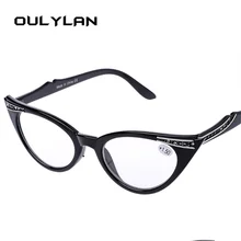 Oulylan Для женщин очки для чтения «кошачий глаз» пресбиопические очки смолы Len 1,0 1,5 2,0 2,5 3,0 3,5