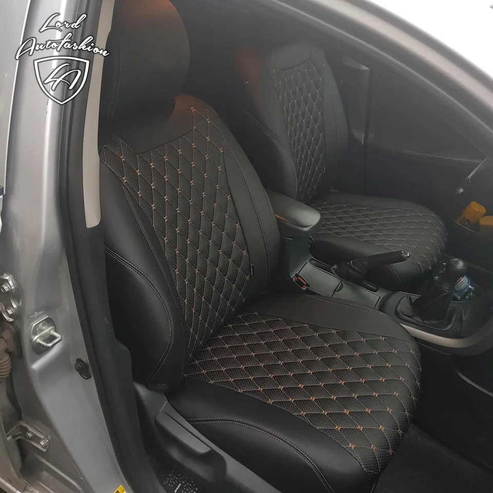 Для Toyota Corolla E150 2007-2013 Модельные авточехлы из экокожи (Модель Байрон) | Автомобили и
