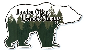 

3" Wander often Wonder Always patches outdoor life hiking camping Souvenir badge Embroidered transfer christmas gift