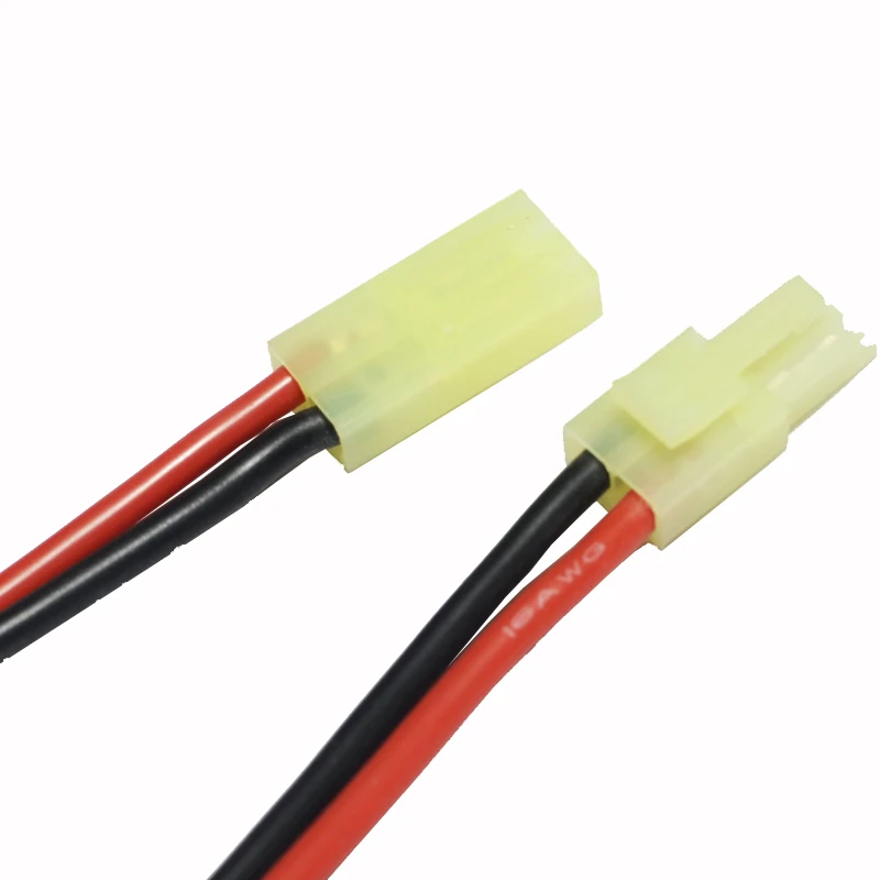 16Awg Gel Di Silice Cavo L150Mm Con Mini Maschio + Femmina Tamiya Connettori