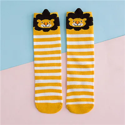 Милые детские носки с рисунком; носки для маленьких мальчиков с изображением Льва, лисы, кота, слона; гольфы для новорожденных; одежда для малышей; аксессуары - Color: G272A