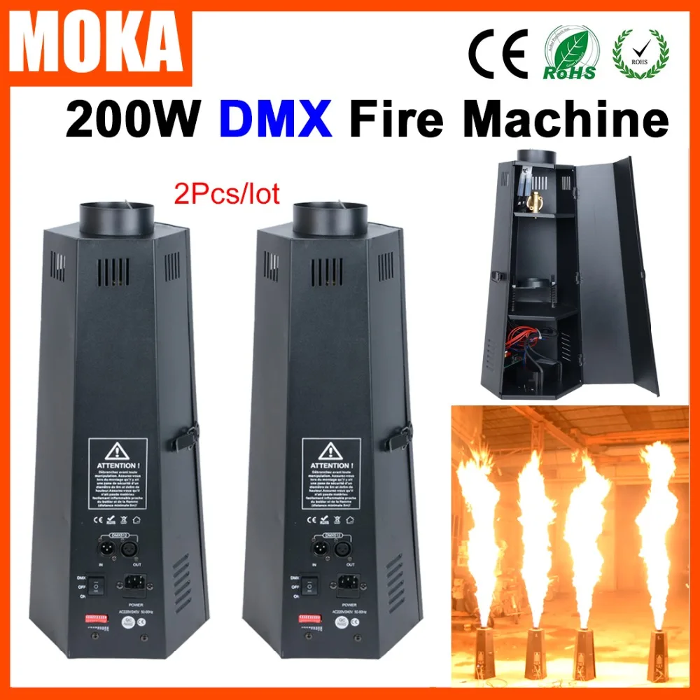 2pcs/lot stage effect Flame machine Flame Thrower Dmx Fire Projectors
