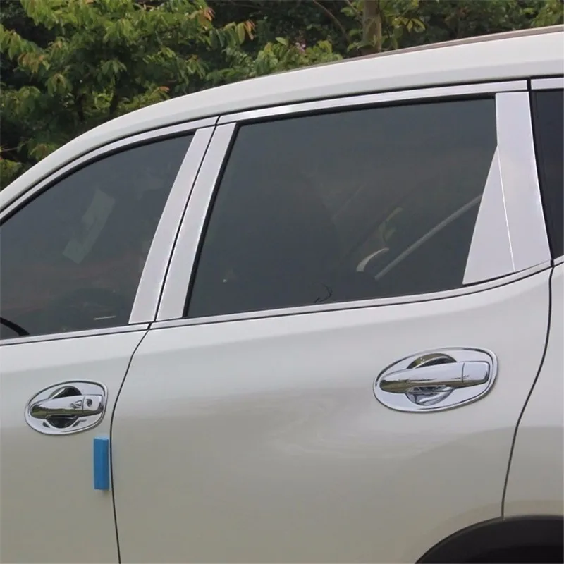 

Window exterior Excent automovil chromium covers car styling parts mouldings bright sequins 14 15 16 FOR Nissan X-TRAIL