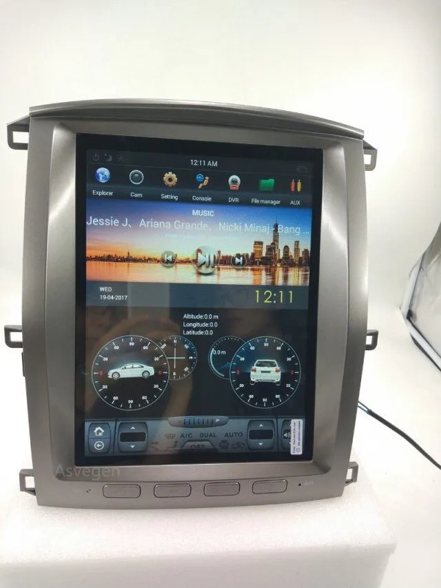 Android 7,1 для Lexus LX470/LX-470 2002-2007 Ram 2G Rom 32G Tesla стиль автомобиля gps навигация головное устройство Мультимедиа Радио стерео