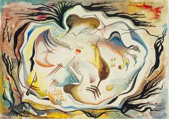 

High quality Oil painting Canvas Reproductions Birds (1946) by Jock Macdonald hand painted