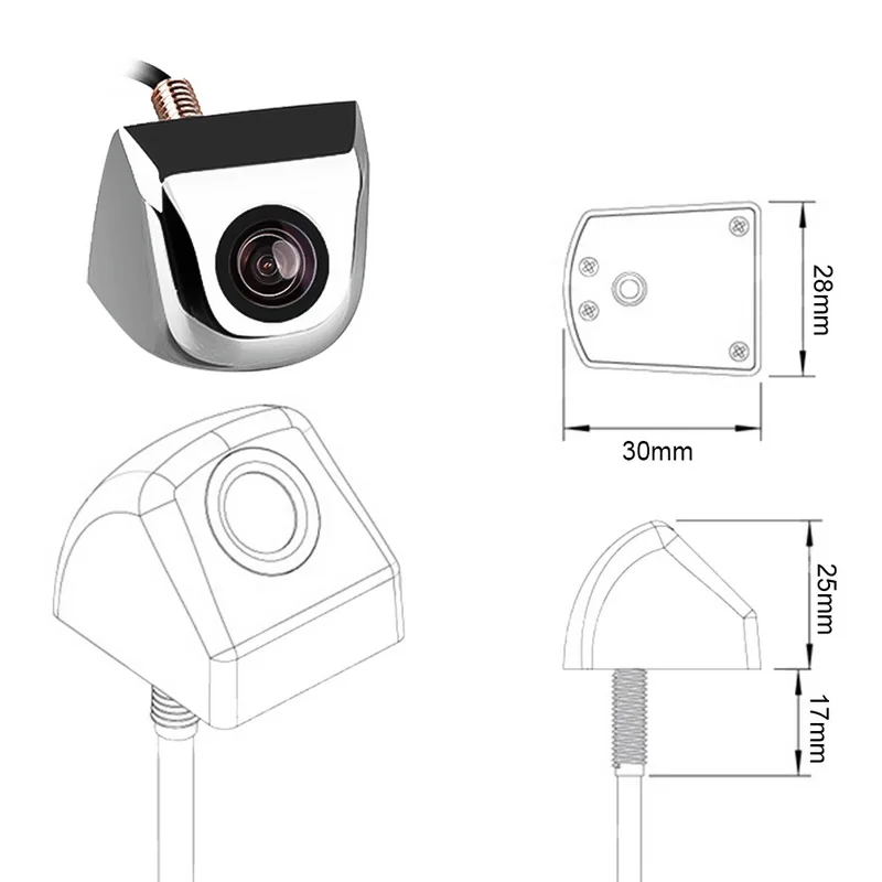 

Korean Car Camera Silver CCD HD Night Vision Waterproof Universal Rear View Image -1 Set