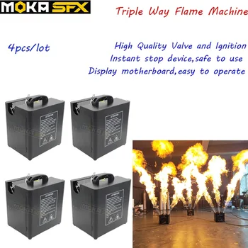 

4pcs/lot Triple Way DMX Spray Flame Machines Fire Machines DJ Effect for Disco Show Nightclub Club Stage Party Decoration/H-E03
