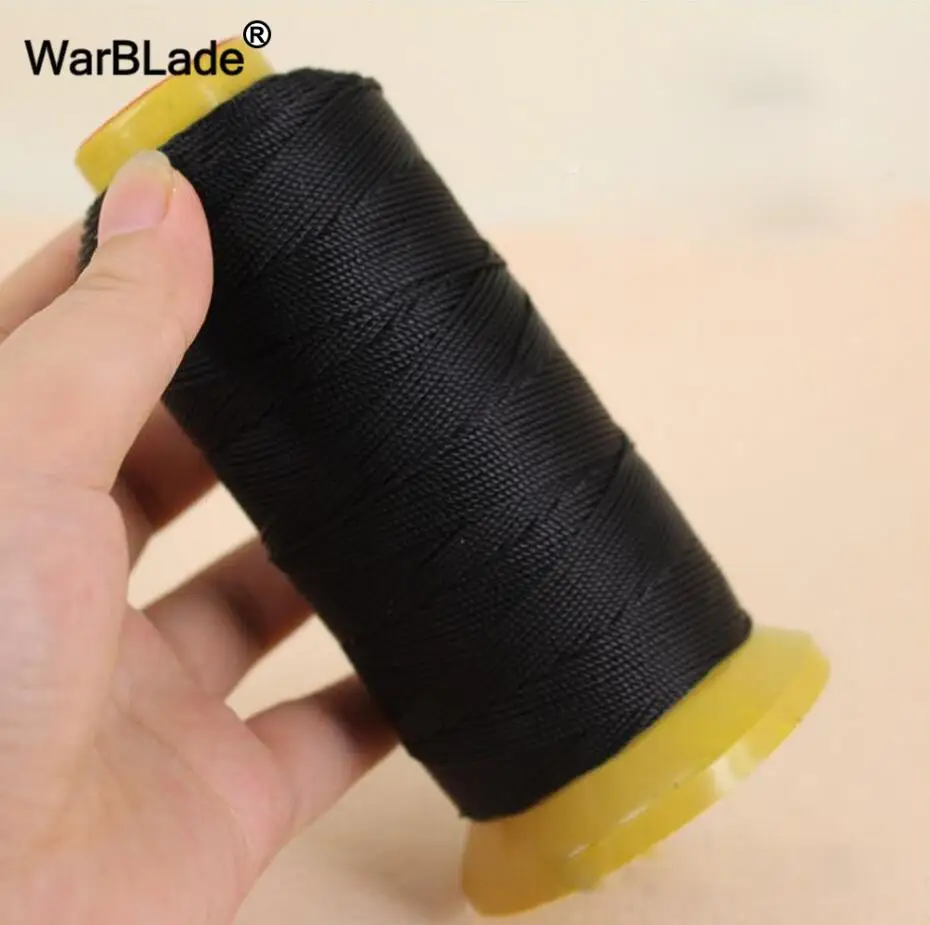 WarBLade полиамидный шнур, 0,2 мм, 0,4 мм, 0,6 мм, 0,8 мм, 1 мм, нейлоновый шнур, швейная нить, веревка, шелковое Бисероплетение, для изготовления ювелирных изделий своими руками - Цвет: Black
