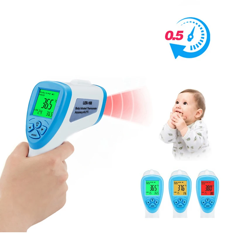 

Baby Adult Digital Thermometer Infrared Forehead Non-contact Infrared Thermometer With LCD Backlight Termometro Infravermelh