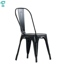 Barneo N-240 кухонный стул черный металлический стул для кафе стул для летника дизайнерский стул для улицы дачный стул уличный стул для дачи стул для летнего кафе стул из металла стул по России