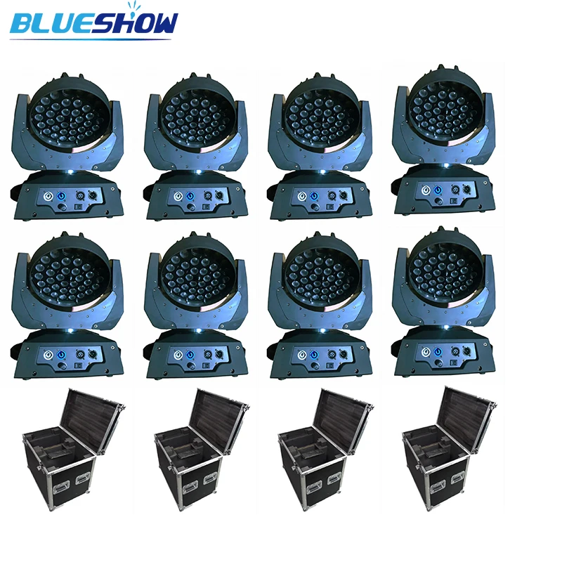 Без налога на заказ 8 шт. + 4 чехла Zoom Wash LED Moving head light 36x10 Вт rgbw 4в1 или 36x12 rgbwa 5в1 36x15 rgbwauv