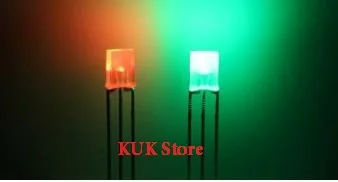 

HMICICAWK Bi Colour LED 2*5*7 mm Red and Jade Green 1000PCS/LOT