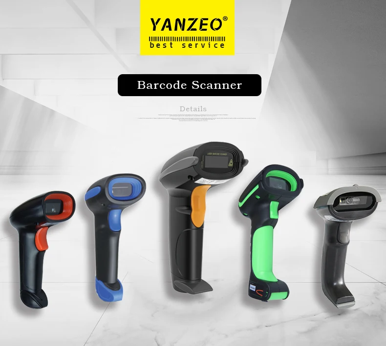 Yanzeo L1000 Handheld Wired Laser Barcode Scanner USB Wired 1D Bar Code Reader for Store POS System