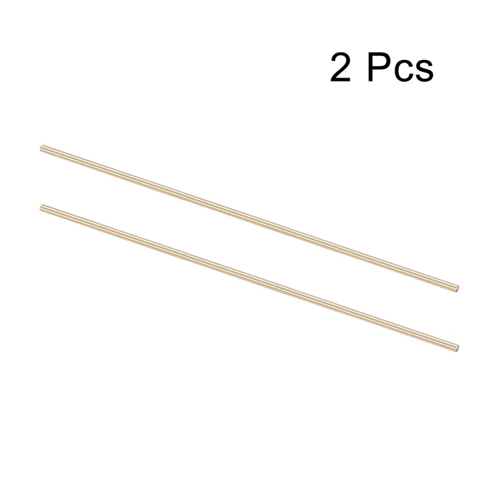 

Uxcell 2Pcs/lot Brass 70mm x 3mm / 250mm x 3mm Shaft Round Rod Brass Tone for DIY Toy RC Car Helicopter Model Part