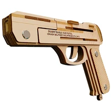 Пустынный Орел Резиновая полоса пистолет аналоговый пистолет diy 3D сборки модель для детей взрослых хобби pistolas arma de fuego brinquedos menino