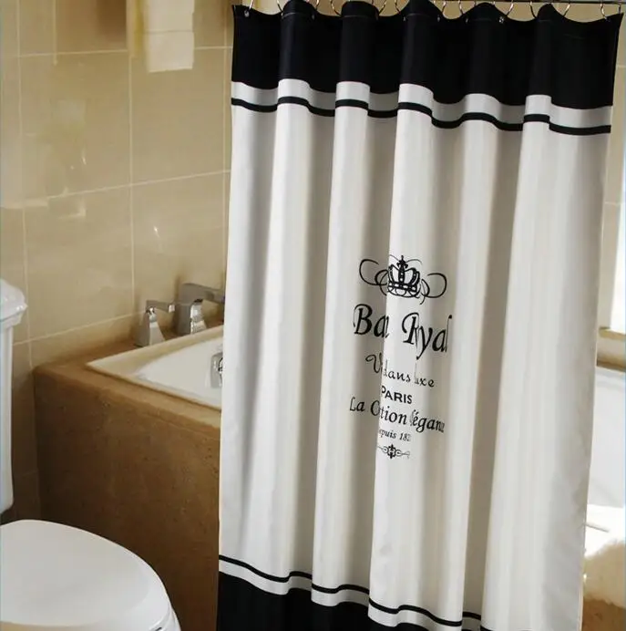 Us 707 75 5 Off Whole Royal Crown White Fabric Bathroom Shower Curtain Liner W Hooks Polyester Waterproof In