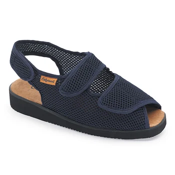 

Slippers female CALZAMEDI, width 15, high altitude 2 cm, tissue comfortable Navy Blue, Velcro full aperture, eva floor-0233-91