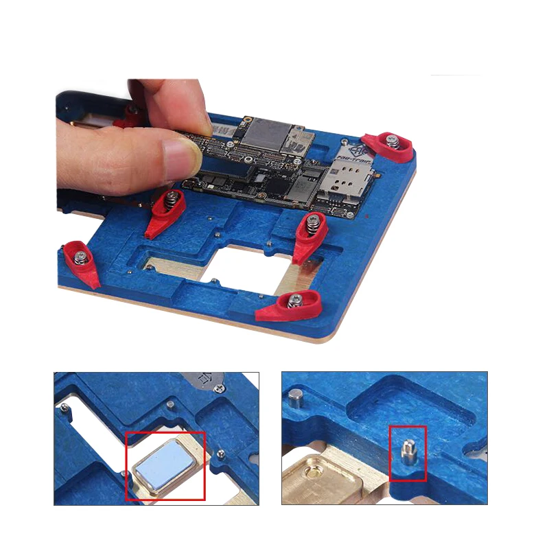  MJ K19 Motherboard PCB Holder Fixture Circuit Board PCB Holder for  iPhone X cellphone repair Tool (4)