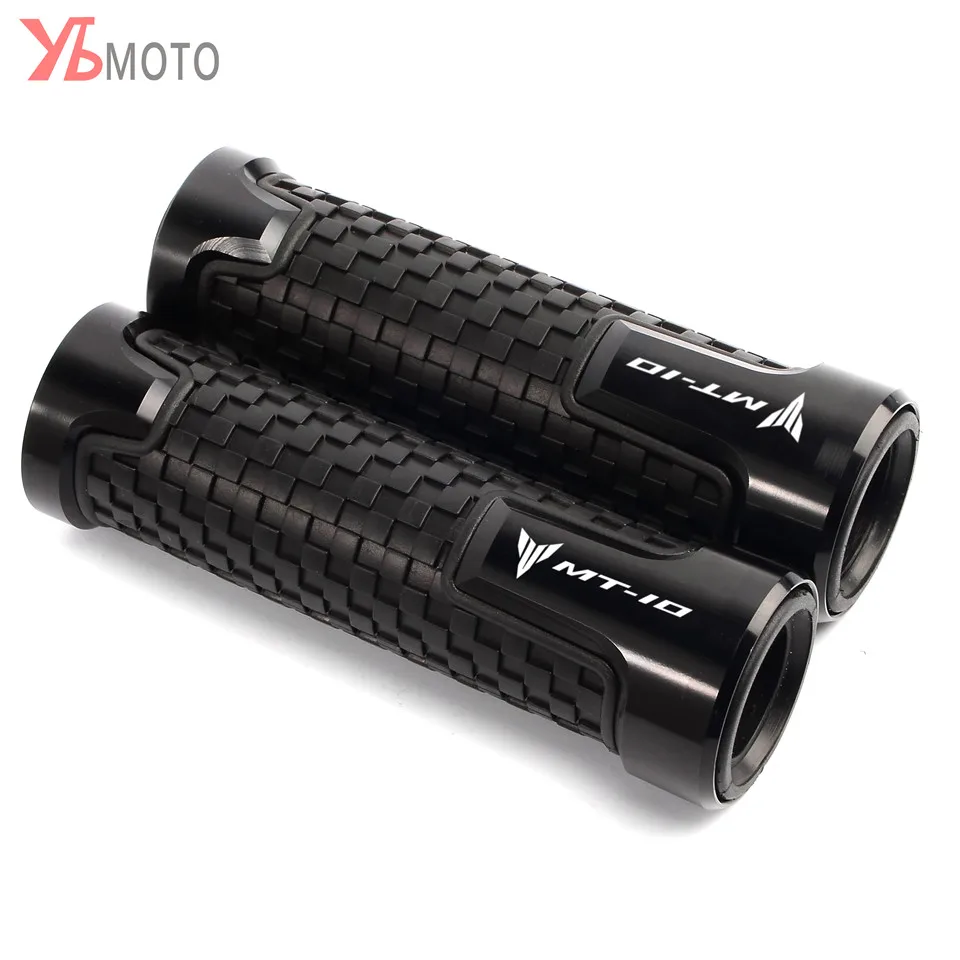 

Hot sale Universal Motorcycle Accessories Motorcycle Blue/Red HandleBar Grips CNC PVC 22CM Grips For YAMAHA MT-10 MT10 MT 10