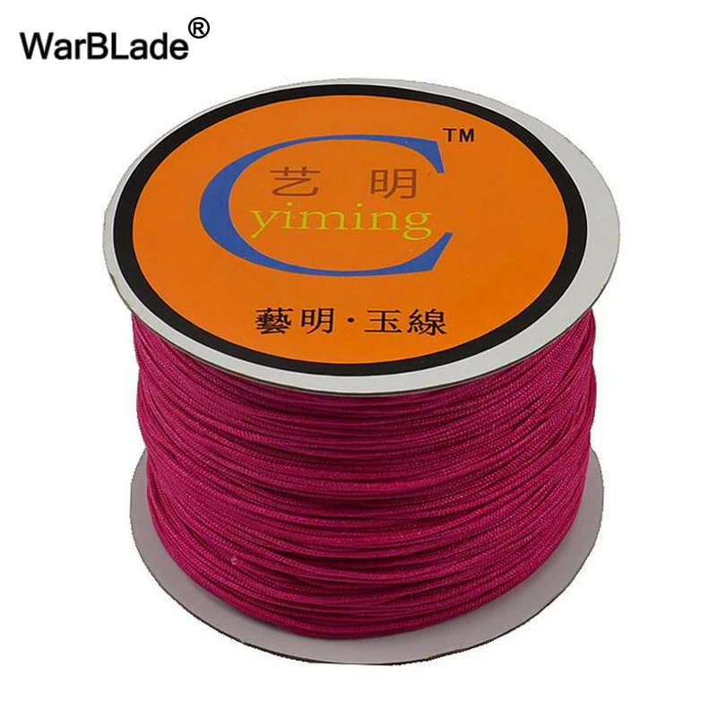 Jewelry Making Accessories 100M 0.8mm 1mm 1.5mm 2mm Cotton Cord Nylon Cord Thread String DIY Tassels Beading Braided Bracelet