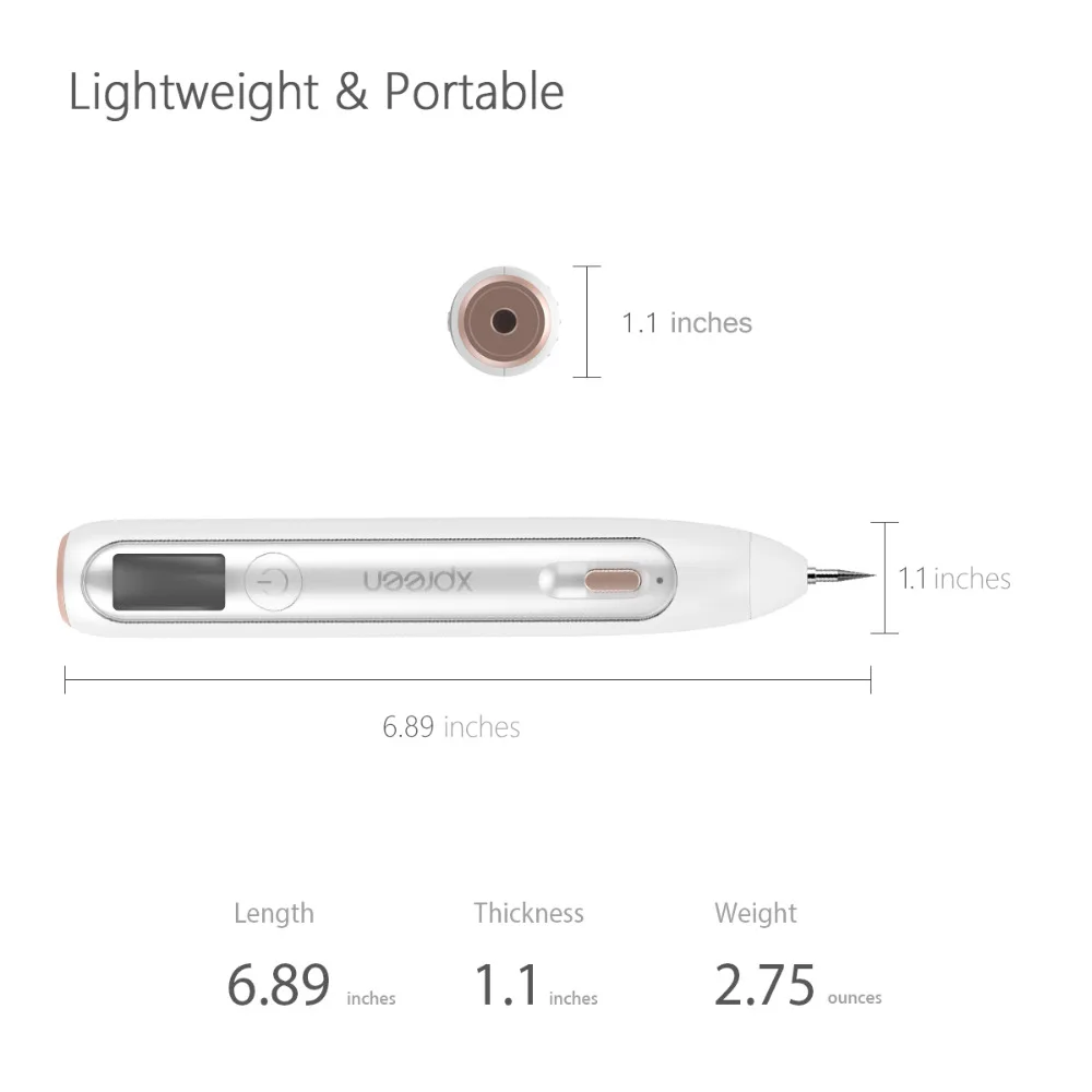 Destone Facare X1 Беспроводной Крота, избавление от веснушек темных пятен татуировки для борьбы с пигментацией, ручка для удаления бирки кожи пятна ластиком с светодиодный Экран Перезаряжаемые