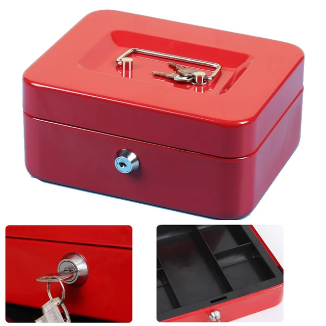 Coffre-fort à clés portable, Psychà clés, mini tirelire en acier, boîte de  sécurité, rangement d'argent GNE, pièce de monnaie, bijoux avec boîte de  transport MELCarry - AliExpress