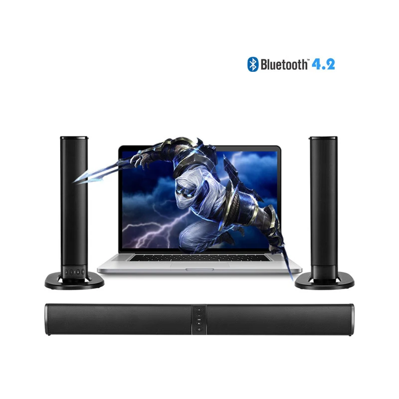 Домашний кинотеатр 20 Вт Bluetooth Саундбар ТВ AUX оптические Динамики Soundbar Колонка с