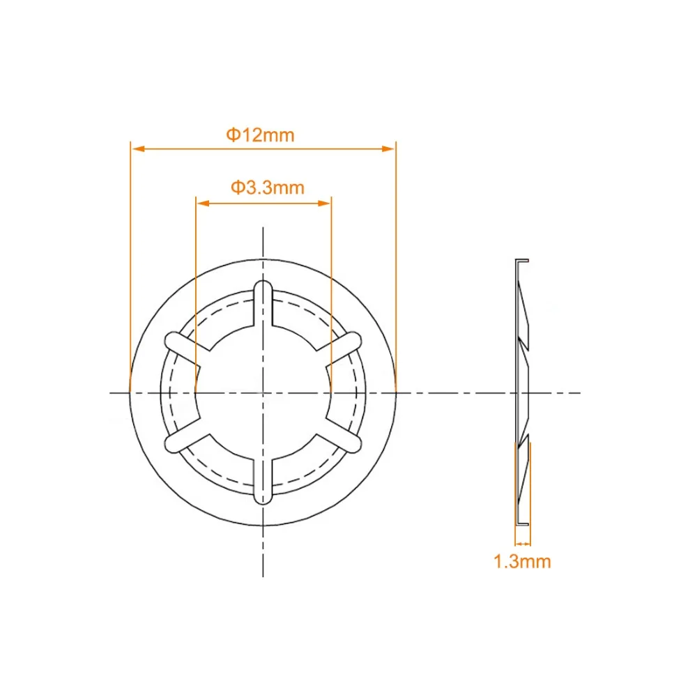 UXCELL для выведения токсинов, 40 шт M4 с внутренними зубцами Starlock шайбы 3,3mm. 12 мм O.D. Нержавеющая сталь для подшипников металлическое оборудование прокладки