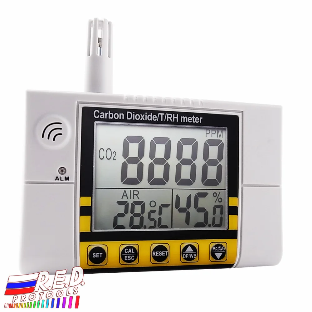 

Digital Wall Mount Indoor Air Quality Temperature RH Carbon Dioxide CO2 Meter Sensor Detector 0~2000ppm Range