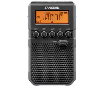 

SANGEAN DT-800 BLACK DIGITAL RADIO POCKET AM FM WITH RDS LCD SCREEN RECHARGEABLE BATTERY