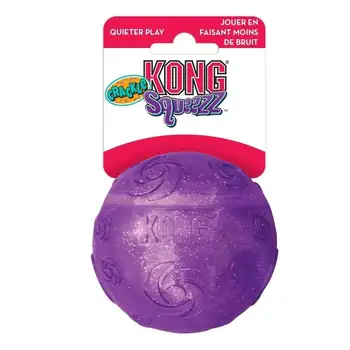 

Игрушка для собак KONG Squezz Crackle хрустящий мячик большой 7 см