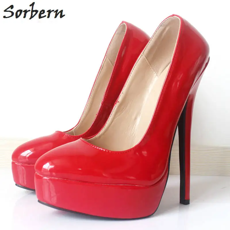 

Sorbern Fashion Women Pumps Shoes 2018 Plus Size EU36-46 Catwalk Night Club Dance Pumps Shoes 18CM Heels Height