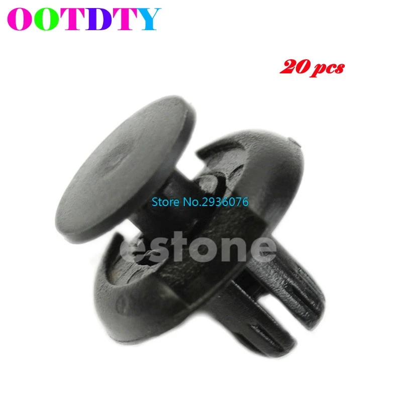 

20pcs/lot Nylon Front Push-Type Retainer Clip Rivet Fit for Honda (20x10x8mm) APR28_10