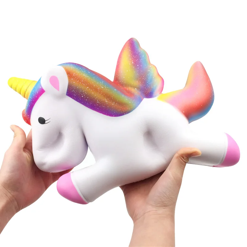 Мяч для снятия стресса Kawaii Единорог Лошадь большой размер гигантские мягкие игрушки в виде тортов игрушка