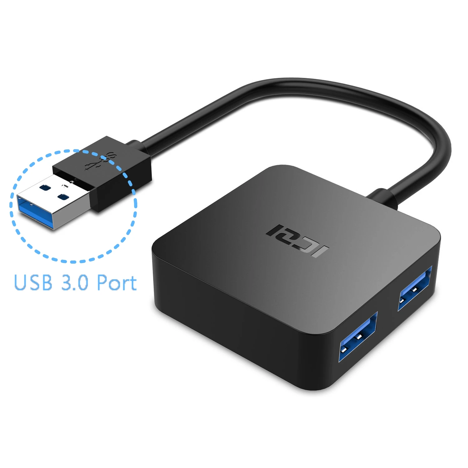 ICZI Ультра маленький USB концентратор 4 порта USB 3,0 для ПК ноутбук аксессуары для Macbook Air DELL hp LENOVO ASUS и т. д