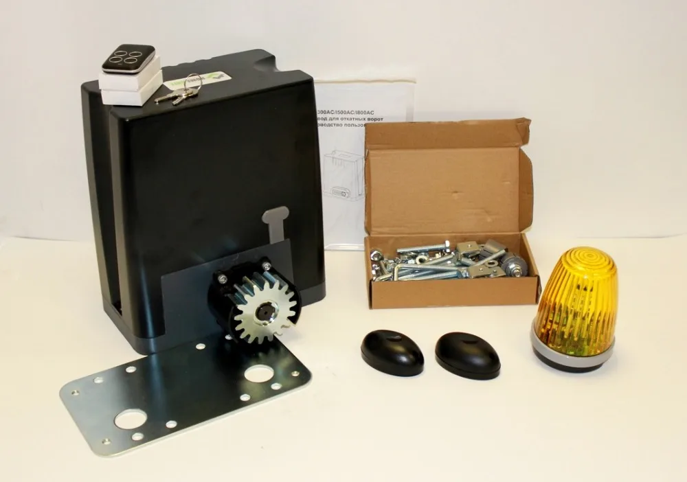 

Drive kit DKC800 with mounting plate, photocells and warning light