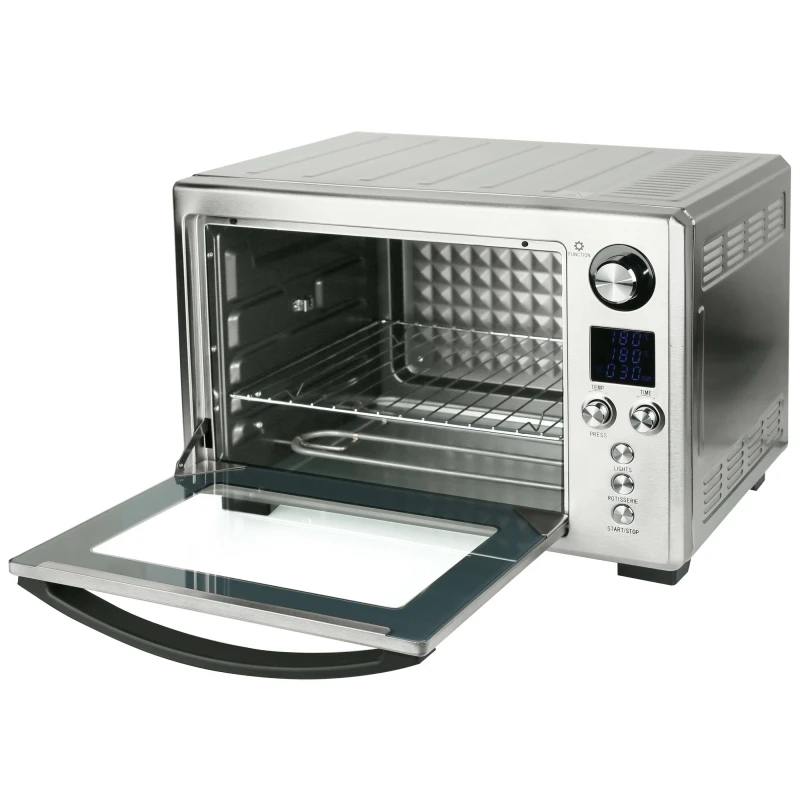 Мини-печь GEMLUX GL-OR-1632 (мощность 1600 Вт, объем 32 л, электронное управление, корпус из нержавеющей стали)