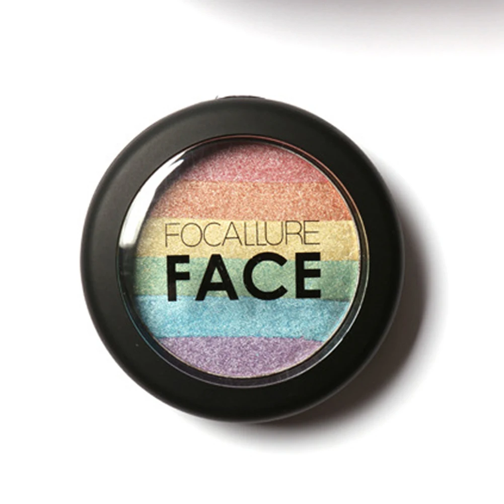 FOCALLURE DIY Rainbow Highlighter Face Brightener Bronzer Contour Kits