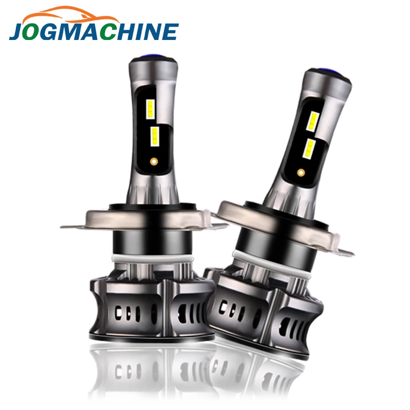 JOGMACHINE Canbus автомобильные фары светодиодный H4 H7 6500K с синей лампой, ходовой светодиодный светильник H1 H3 9006 12V HB4 9012 Авто CSP свет лампы