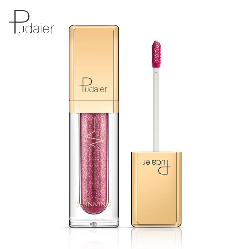 

Pudaier 18 Colors Shine Smoky Eyeshadow Waterproof Dimond Glitter Liquid Eyeshadow Women's Cosmetic Eyeshadow Eyeliner
