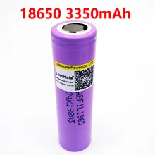 Liitokala lii-f1l original 3.6 v, 1-10 peças 18650 inr18650 f1l 3350mah 4.2 v cortado fora bateria recarregável para