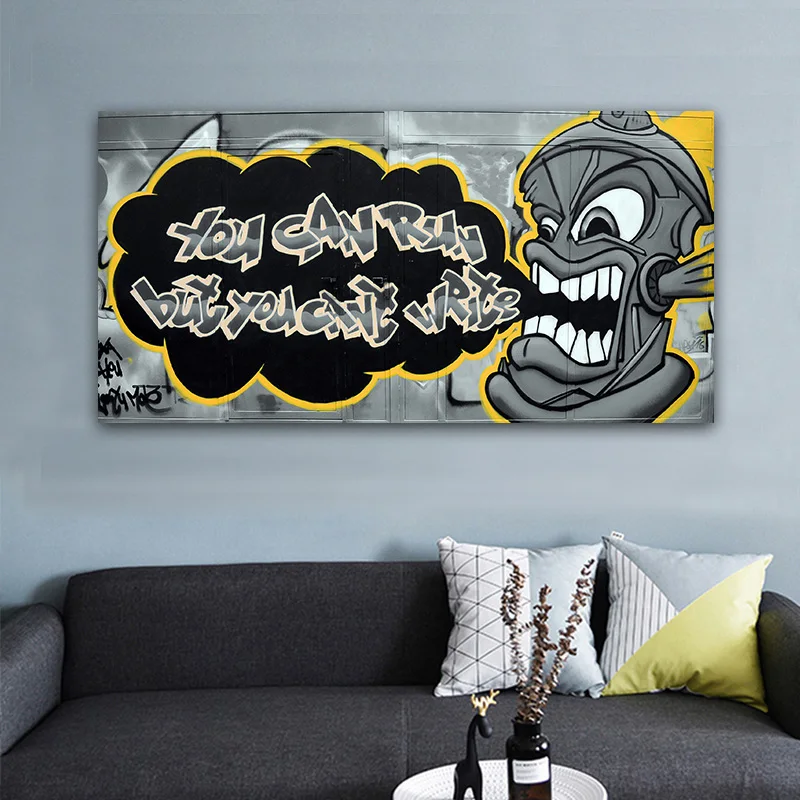 

Poster and print Graffiti pop art painting street art abstract painting on canvas Wall pictures for living room home decor