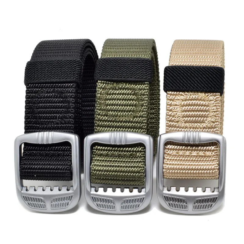 

120CM Tactical Belt Unisex US Army Metal Buckle Belts Male Military Nylon Duty Belt Outdoor Multifunctional Training Belts Mens