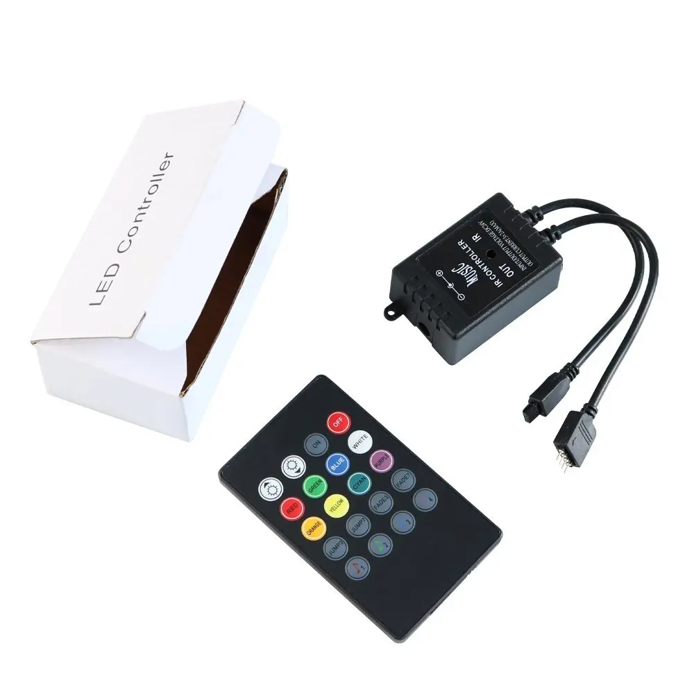 Ir контроллер. Музыкальный инфракрасный светодиодный контроллер ir controller (черный. контроллер с пультом музыкальный. музыкальный пульт сенсор есть. ик контроллер irrec kauber.