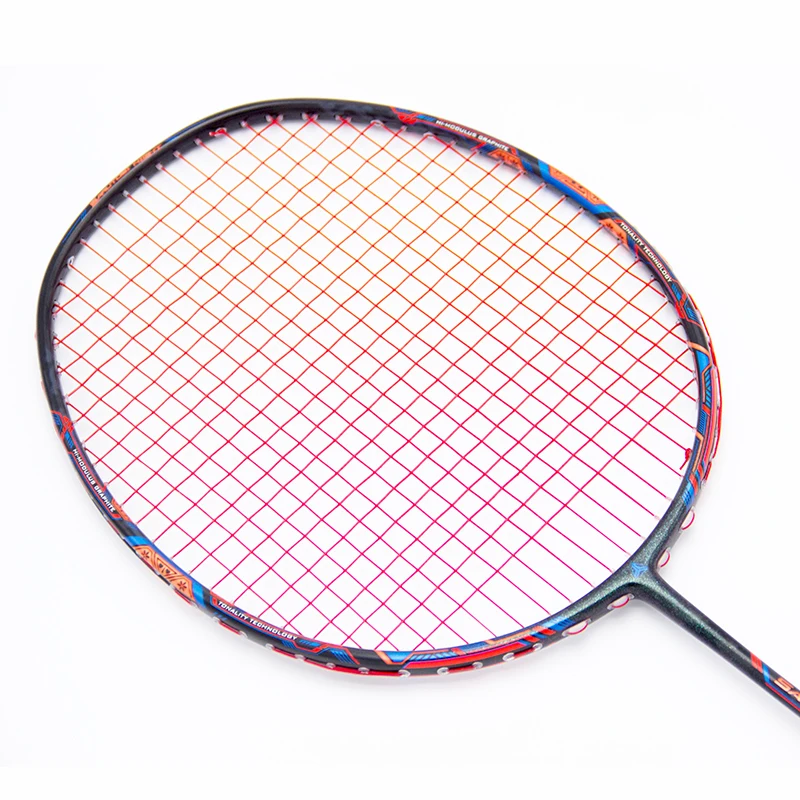 Esper 58 gramos 9U de fibra de carbono raqueta de bádminton profesional Super ligero grafito raqueta con cadena de 30LBS para adultos