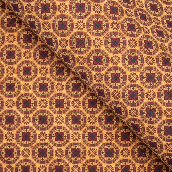 

PORTUGAL cork fabric 68*50cm/26.7*19.6 inch Warmed toned Tiles pattern Cork Fabric COF-234
