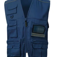 Рабочий жилет синего цвета