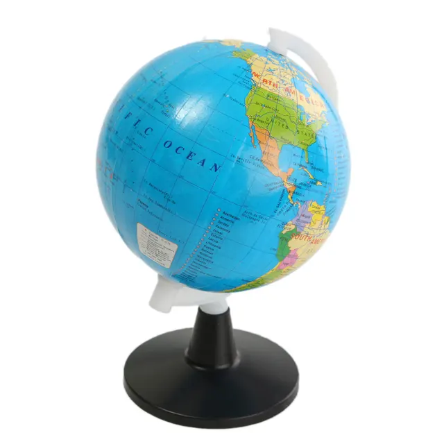 8 5cm plastic mini world globe atlas map with swivel stand geography