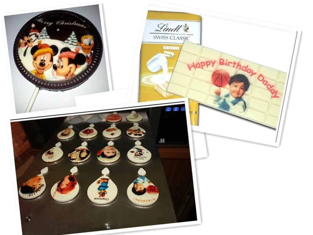  Inkjet Edible ink printing Food Chocolate Printer